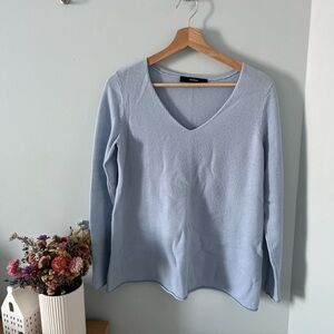 Light Blue V-Neck Sweater